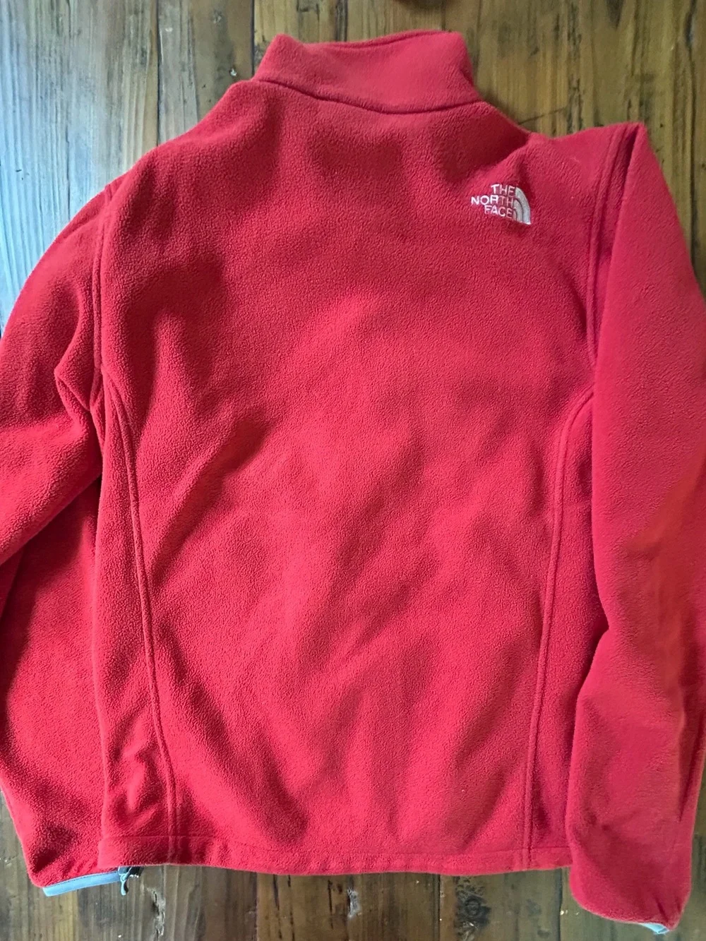 The North Face Bright Red Zip Fleece Jacket
